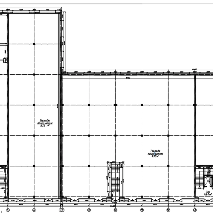 План поверху Комерційне приміщення (1 поверх, Протасевича)