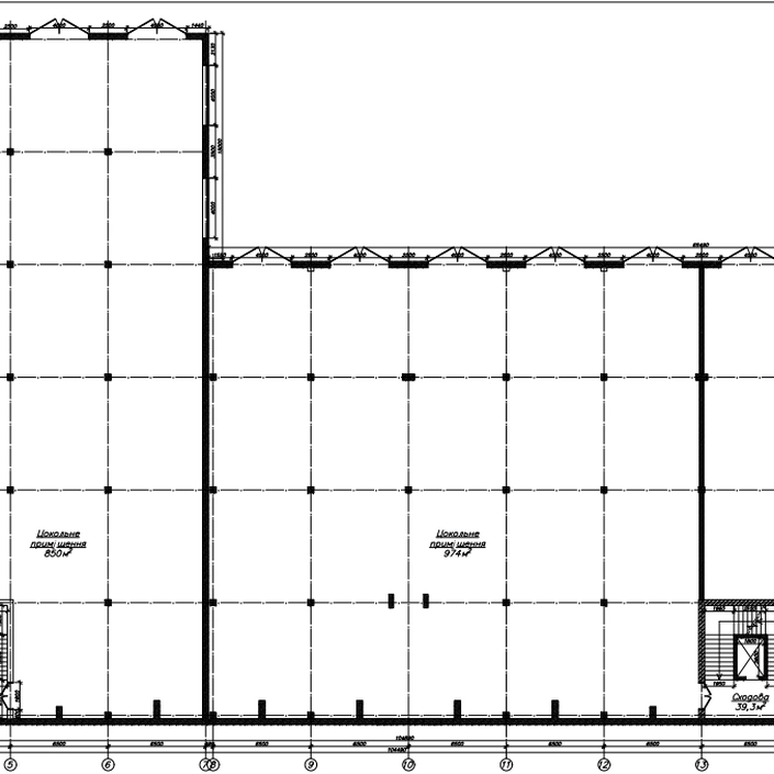План поверху Комерційне приміщення (Цоколь, Протасевича)