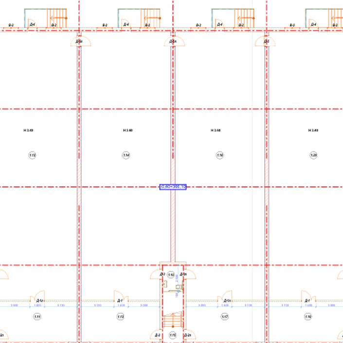 План поверху Об’єкт на Морозенка — 3 черга, 1 поверх